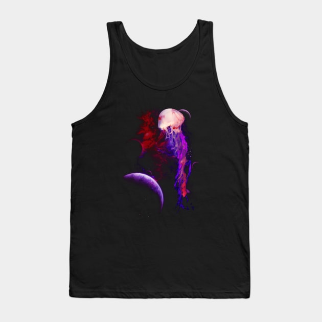 Space fish Tank Top by FanFreak